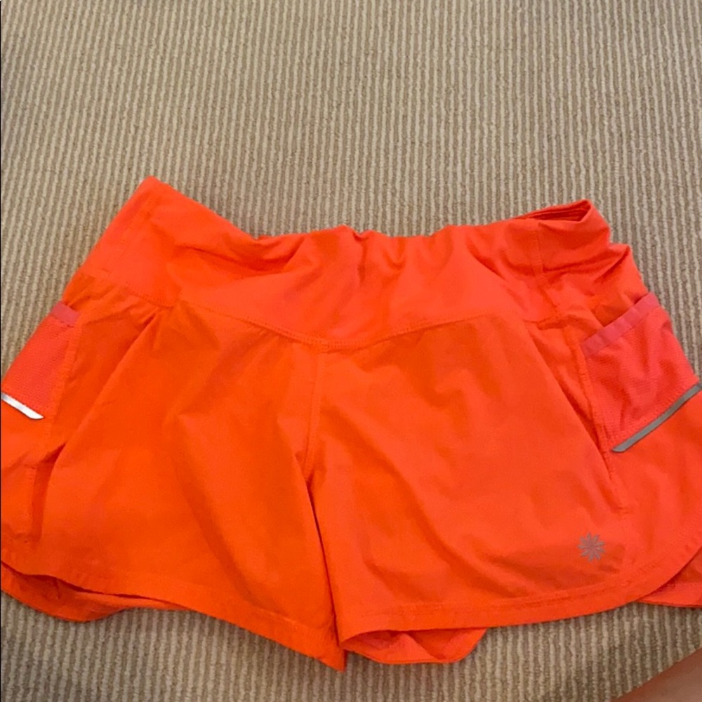 Orange athleta shorts